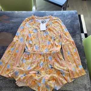 Spell and the gypsy Enchanted Wood Romper Size M NWT.